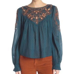 Everything I Know Cotton Peasant Blouse
